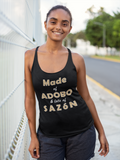 Made of Adobo and Lots of Sazón - Women's Racerback Tank Top