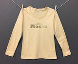 LIMITED SALE! - LatinMocha Rhinestone Logo Long-sleeve T-shirt (BLACK or TAN)