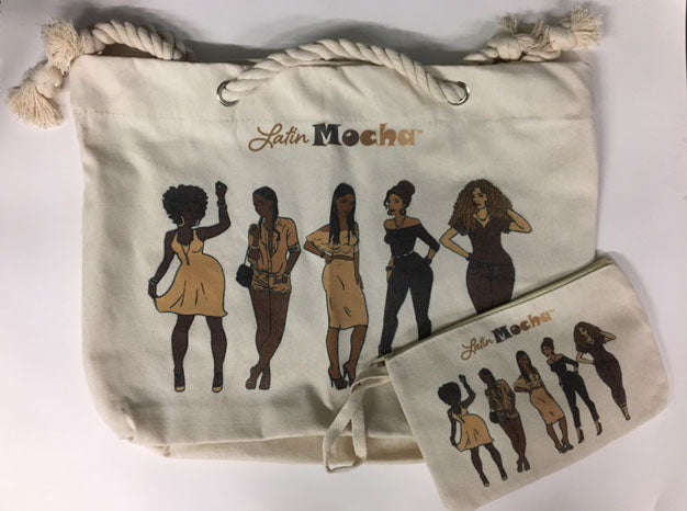 Sale! Wristlet/Make-up Bag (NATURAL CANVAS or DENIM) – LatinMocha