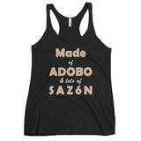 FEATURED - Made of Adobo and Lots of Sazón - Women's Racerback Tank Top