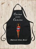 "Cocina como Camina" Apron/Delantal - Free Personalization!