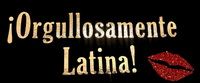 Orgullosamente Latina Short-sleeve T-shirt (GLITTER & GOLD)
